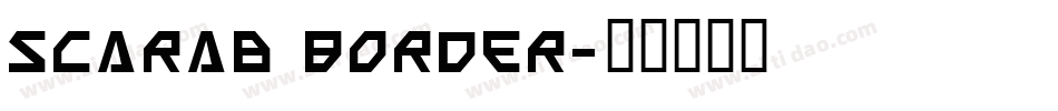 Scarab Border字体转换